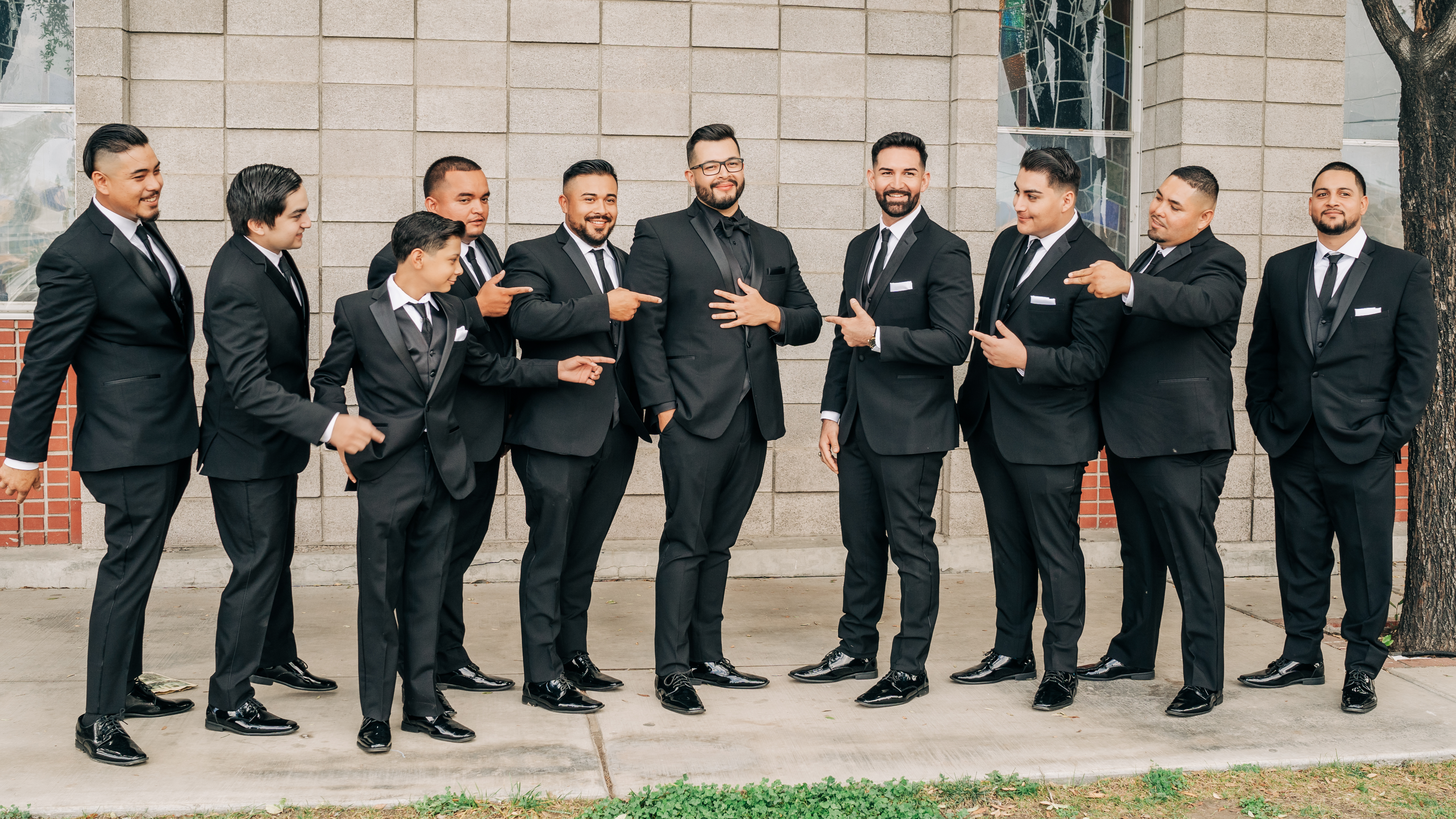 Groom and groomsmen